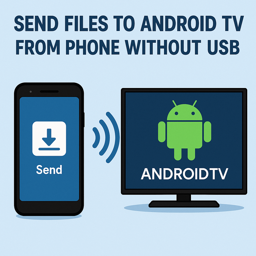 Send Files to Android TV from Phone without USB